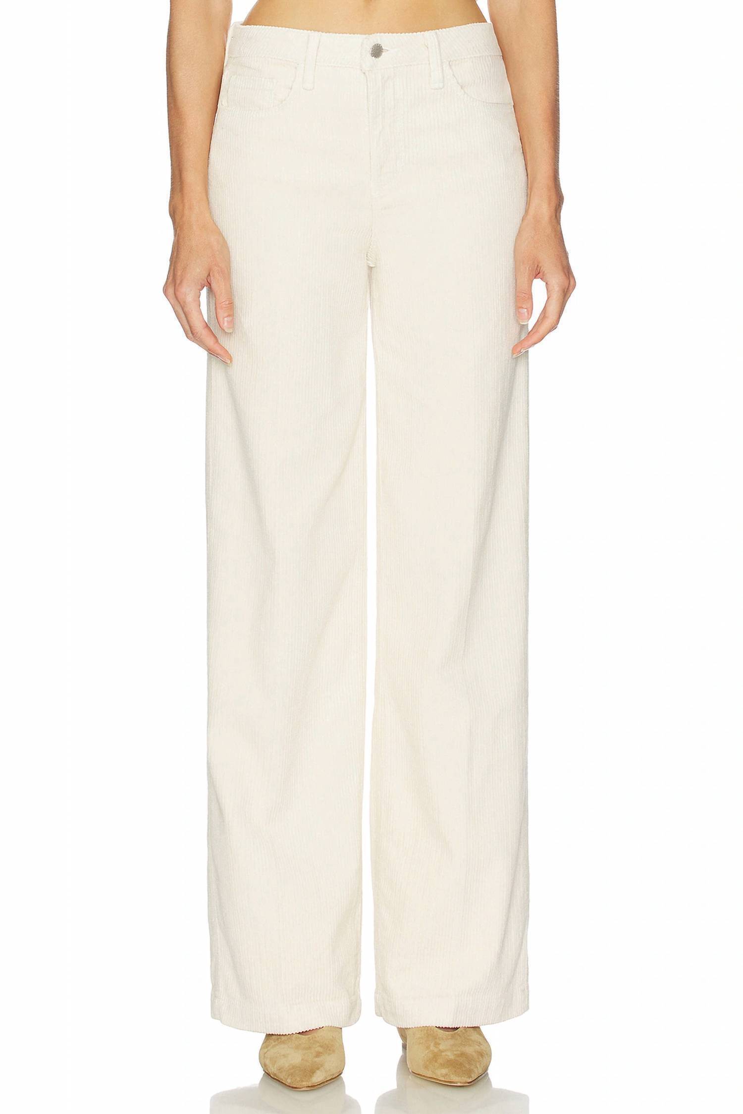 New L'agence Scottie High Rise Wide Leg Jean In French Vanilla